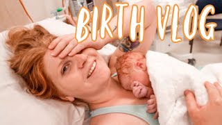 EMOTIONAL LIVE BIRTH VLOG  LABOUR amp DELIVERY VLOG 2019  labour was only one hour [upl. by Myrtie548]