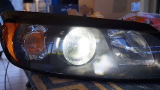 Volvo C30 S40 V50 C70 H7 COB LED headlights tuning [upl. by Aicela859]