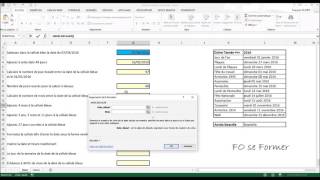 Excel  Utiliser des fonctions DATE [upl. by Acirrehs]