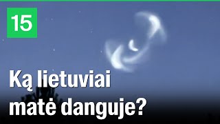 Lietuviai naktiniame danguje pastebėjo skraidantį objektą liudyjo istorinį momentą [upl. by Ilatan588]