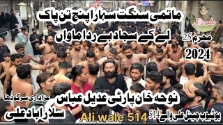 25 Muharram  Layka Sajjad berida mama  latest Azadari video Sargodha 2024 [upl. by Ayit565]