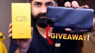 Realme C25 In Pakistan  Lets Check  Giveaway [upl. by Annawyt]