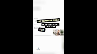 SAT trick Spot the subject by removing nonessential clauses 🔍 [upl. by Aroz]