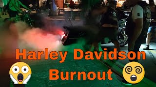 Harley Davidson burnout HOG Portorose Slovenia 2022 đźŹŤ Eurpoean bike week đź‘Ťđź‘Ť  Snicel 69 [upl. by Ahsaeym]