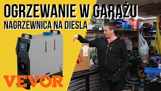 Nagrzewnica na diesla w garażuwarsztacie 🔥🔥🔥 8 kW VEVOR Chińskie Webasto [upl. by Eugenie283]