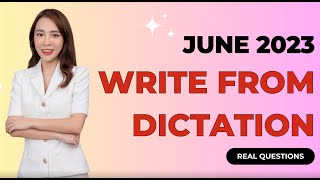 June 2023 Write from Dictation Prediction  Real PTE Exam Memories [upl. by Paton]