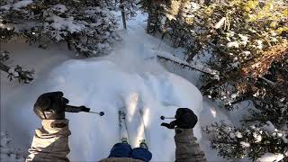 Skiing Fast Line Down Moose Glades Eldora Mountain Colorado [upl. by Lais]