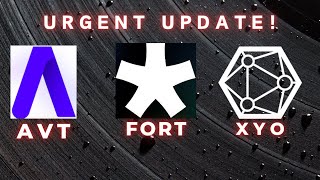 BEST FOR DCA  URGENT UPDATE ON Forta FORT Coin Aventus AVT Coin amp XYO Network XYO Coin [upl. by Quinta232]