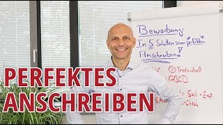 Deine Bewerbung In 5 Schritten zum perfekten Anschreiben [upl. by Schrader]