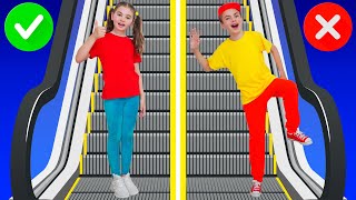 Take The Escalator Song  Nick and Poli Kids Songs [upl. by Einalem]