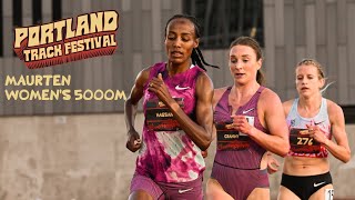 Sifan Hassan and Elise Cranny Battle in Portland [upl. by Rowe]