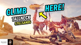 How to Climb the Tallneck in the Stillsandsa  Horizon Forbidden West Guide [upl. by Aneerol]