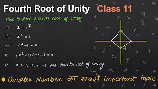 fourth root of unity  class 11  complex numbers  iit jee and cuet  fourth root of unity [upl. by Idet]