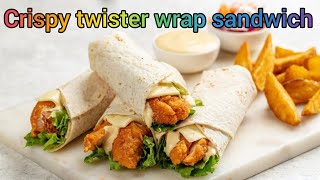 Crispy twister wrap twister meal recipes chicken strips wrapped [upl. by Ahsiki721]