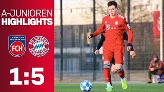 FC Bayern beat 1 FC Heidenheim 51  Highlights  U19 Bundesliga 201819 [upl. by Ardied]