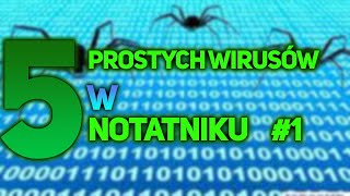 5 prostych wirusów w notatniku które musisz mieć [upl. by Sivaj]