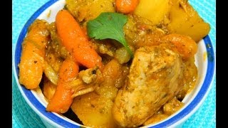 Pollo Guisado y Arroz Blanco Puertoriqueño Chicken stew with white rice [upl. by Heron]