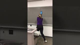 How to efficiently clean a Chalk Board [upl. by Eydie351]