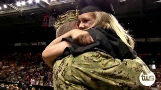 Navy Dad Surprises Daughter at Graduation [upl. by Dric]