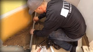 CURBLESS Line Drain on Slab  Tile Coach Episode 24 [upl. by Anerrol533]