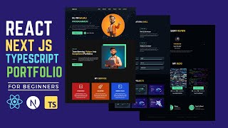 Building a Modern Responsive Portfolio Website with React Nextjs TypeScript and Tailwind CSS [upl. by Leupold445]