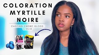 COLORATION myrtille noire sur HD LACE WIG  LOréal et Olia AliPearlHair [upl. by Chadwick951]