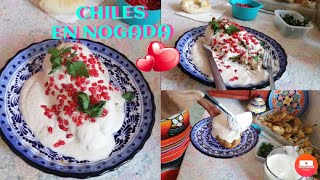 DeliciososChiles en nogada receta Original 😋😋How to make recipe [upl. by Salzhauer]