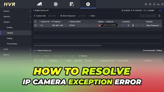 How To Resolve Hikvision IP Camera Exception Error [upl. by Urbano]