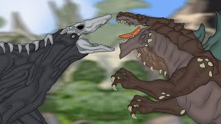 SKULL CRAWLER vs ZILLA JR  EPIC BATTLE  godzilla cartoon  PiKKY GODZILLA [upl. by Rydder]