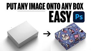 EASY  Put Any Image Onto a Box in Adobe Photoshop [upl. by Albie]