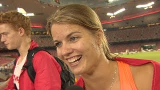 WCH 2015 Beijing  Dafne Schippers NED 100m Final Silver [upl. by Ojeibbob]