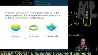 LaTeX Tutorial Part III  Embedded Document Elements [upl. by Ahtaga]