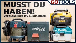 🔥 18V Akkusauger  NassTrocken  Blasfunktion  Bosch Metabo Makita und Dewalt  inkl Verlosung [upl. by Odama]