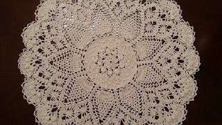 Crochet Doily  Splendid Pineapples Doily Part 1 [upl. by Asiuol970]