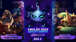 AMEAÇA MORTIFERA vs CARRY DO CRIME  CBOLÃO 2023 Qualify Aberto  DIA 1 [upl. by Nosaes779]