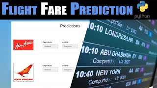 Flight Fare Prediction Software Using Python [upl. by Rep]