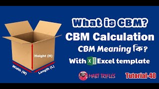 CBM কি  What is CBM  How to Calculate CBM Cubic Meter Explained [upl. by Martinelli907]