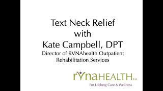 Text Neck Relief with RVNAhealth [upl. by Vacuva]