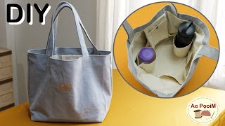 How to Make a Tote Bag with Inner Compartments for Items and a Water BottleUmbrella [upl. by Jourdan]