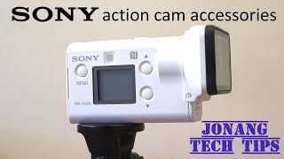 Review Sony Action Cam FDRX3000r accessories 2018 [upl. by Ttej]