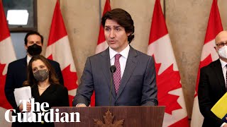 Canadian Prime Minister Trudeau invokes Emergencies Act over protests [upl. by Vanthe]