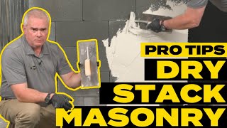 Pro Tips Building a Dry Stack Masonry Wall [upl. by Rodrich676]