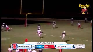 Cedartown 22 yd td pass from Harrison Barnett to Zontorious Scofield [upl. by Anilatsyrc]