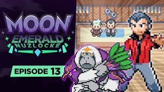 Pokemon Moon Emerald Nuzlocke 13  quotTHESE GYMS ARE RIDICULOUSquot [upl. by Hartzel]