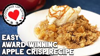 Easy Apple Crisp Recipe  How To Make Apple Crisp Topping With Brown Sugar Oats [upl. by Stacia]