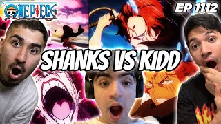 SHANKS ONE SHOT KIDD PEAK  ONE PIECE EPISODE 1112 REACTION [upl. by Beryle]