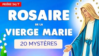 🔴 ROSAIRE de la VIERGE MARIE 🙏 Puissante Prière des 4 Chapelets en Continu [upl. by Himelman]