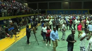 Rwandans celebrate Kagame landslide poll win [upl. by Cressy]