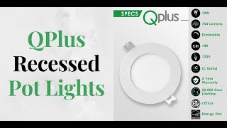 QPlus Home Slim Panel Recessed Pot Lights  Installation amp Features [upl. by Schramke]