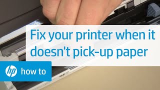 Fix your HP printer not picking up paper  HP Support [upl. by Airalav]